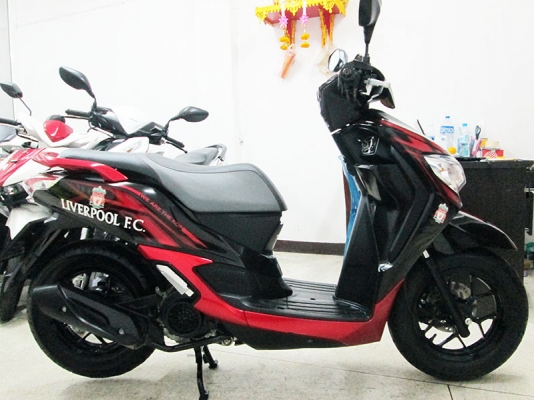 (โอนฟรี) ขาย Honda Moove ปี 2016 ลาย Liverpool สาวก the kop ไม่ควรพลาด ไมล์แท้ 4543 กม