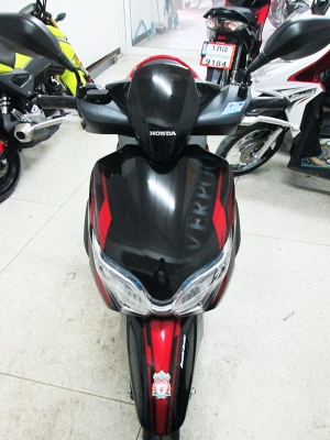 (โอนฟรี) ขาย Honda Moove ปี 2016 ลาย Liverpool สาวก the kop ไม่ควรพลาด ไมล์แท้ 4543 กม