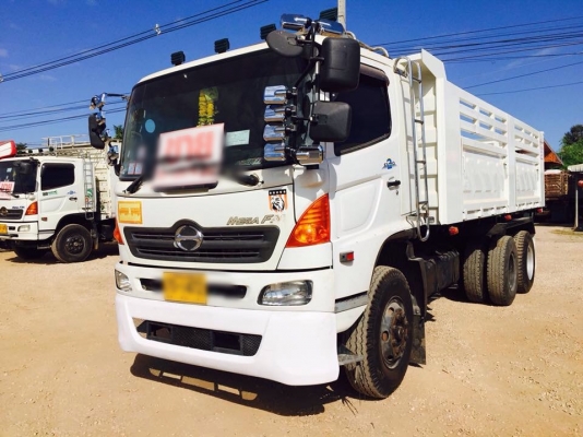 ขายรถสิบล้อดัมพ์ Hino mega เครื่อง 320 แรง ปี 46 กระบะดัมพ์สามมิตร ยางดี มีระบบลากพ่วง ทะเบียนพร้อม