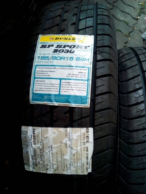 ของใหม่ ป้ายแดง 185/60R15 DUNLOP SP SPORT 2030 ปี16 ชุด 4 ล้อ tel. 081-427-3941 ของใหม่ ป้ายแดง 185/60R15 DUNLOP SP SPORT 2030 ปี16 ชุด 4 ล้อ tel. 081-427-3941