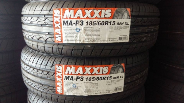 ขายยางใหม่ปี16 **ราคาส่ง** maxxis ma-p3 195/60r15 สนใจติดต่อ ตาเล็ก ล้อและยางครับ 081-3747940