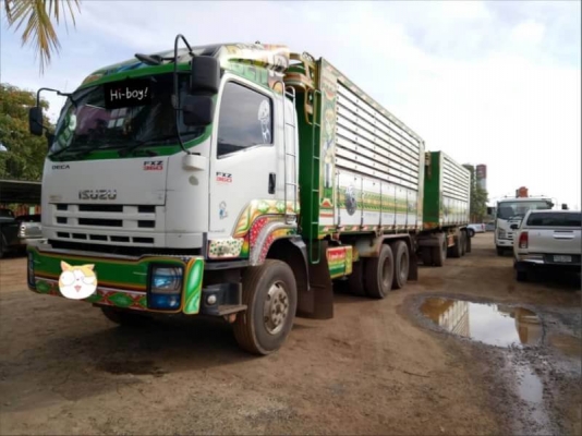 ขาย 2,950,000 ISUZU 360 ปี 55 วิ่ง 4xx,xxx แม่ดั้ม -ลูกดั้ม 3 คาน (อู่พงษไพรบูลย์ ) เครื่อง 360 แรง 