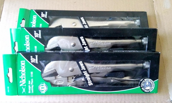 คีมล๊อคปากตรงนิโคลสัน ขนาด 10นิ้ว