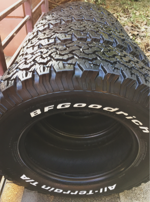 ยาง All BF Goodrich 265 70 17 กลางปี14 ดอกเต็มติดหนวดทุกเส้น ไม่มีปะ ลงพื้นปี16 ราคาไม่แพง ยาง All BF Goodrich 265 70 17 กลางปี14 ดอกเต็มติดหนวดทุกเส้น ไม่มีปะ ลงพื้นปี16 ราคาไม่แพง