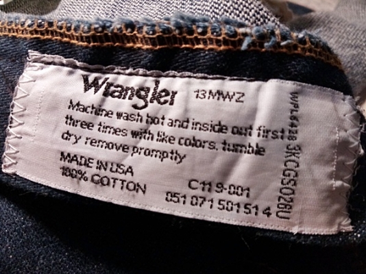 กางเกงยีนส์ WRANGLER BLUE BELL แท้