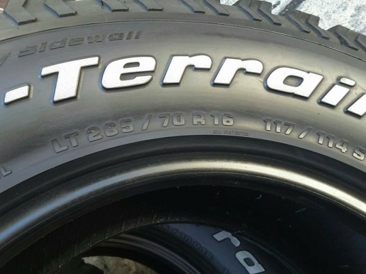 BF All USA. 265-70-16 ปี12 สภาพสวยๆ 1ชุด BF All USA. 265-70-16 ปี12 สภาพสวยๆ 1ชุด