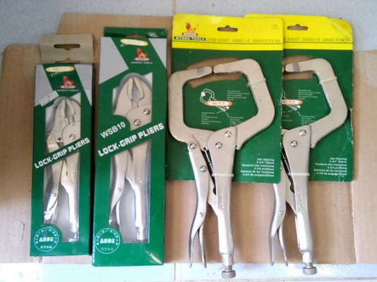 คีมล๊อคปากโค้ง+คีมล๊อคตัวซี