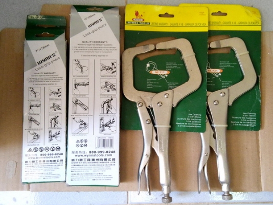 คีมล๊อคปากโค้ง+คีมล๊อคตัวซี