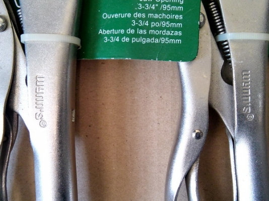 คีมล๊อคปากโค้ง+คีมล๊อคตัวซี