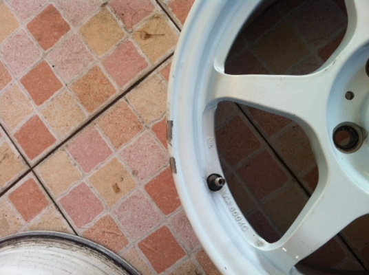 ขายล้อลาย P1SF 15X6.5 4รู100 สีขาว 1ชุด