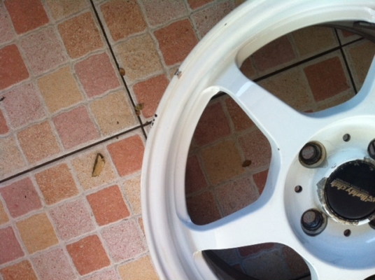 ขายล้อลาย P1SF 15X6.5 4รู100 สีขาว 1ชุด