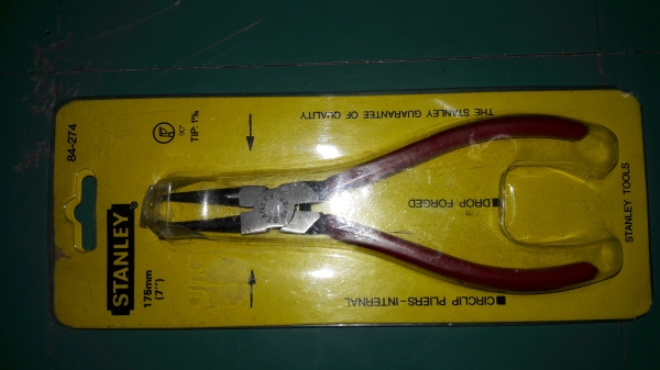 ขายคีมหุบแหวนสปริง7" STANLEY MADE IN USA.ใหม่เก่าเก็บ