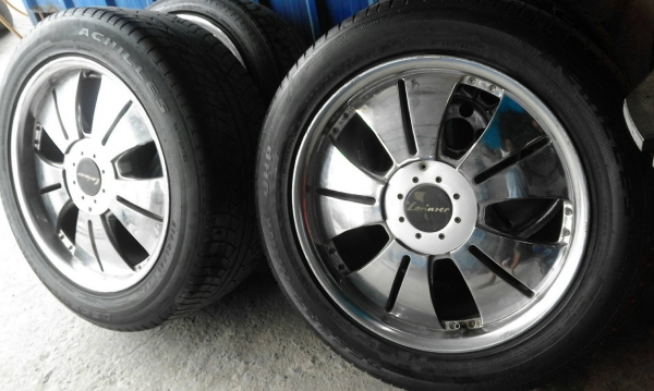 245/44R20 หน้า 265/50R20 หลัง ACHILLES  ปี13 ชุด 4 ล้อ tel. 081-427-3941