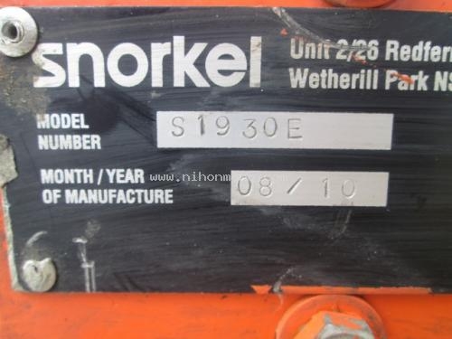 ขาย รถกระเช้า SNORKEL S1930 แบตเตอรี่/ไฟฟ้า รหัสสินค้า : 80904260 www.nihonmono.com ขาย รถกระเช้า SNORKEL S1930 แบตเตอรี่/ไฟฟ้า รหัสสินค้า : 80904260 www.nihonmono.com