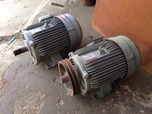 ขายมอเตอร์ไฟฟ้า Mitsubishi 5HP. 220V 1450rpm. รุ่น SCL-KR ไฟบ้านหายาก สภาพสวยเดิมๆ วิ่งนิ่ม พร้อมใช้งาน มี 2ตัวครับ