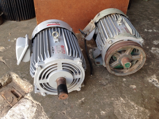 ขายมอเตอร์ไฟฟ้า Mitsubishi 5HP. 220V 1450rpm. รุ่น SCL-KR ไฟบ้านหายาก สภาพสวยเดิมๆ วิ่งนิ่ม พร้อมใช้งาน มี 2ตัวครับ