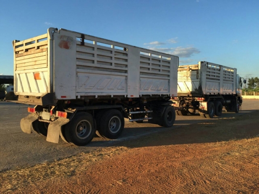 ขายรถพ่วง 22 ล้อ แม่-ลูก กระบะเหล็กคอกเกษตรดั้ม อู่.สามมิตร I SUZU 360 ปี.56 รถสวย วิ้งน้อย  ราคา 2650000 ต่อรอง สนใจรีบ จองด่วน 0813531946