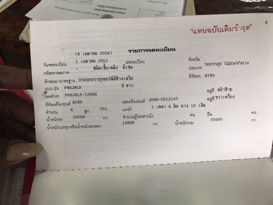 รถฮีโน่ 10 ล้อดั้ม FM8J 251 แรงม้า. ปี 53. , ( มี ขาย 5 คัน. ) สนใจติดต่อ 081 - 6079515