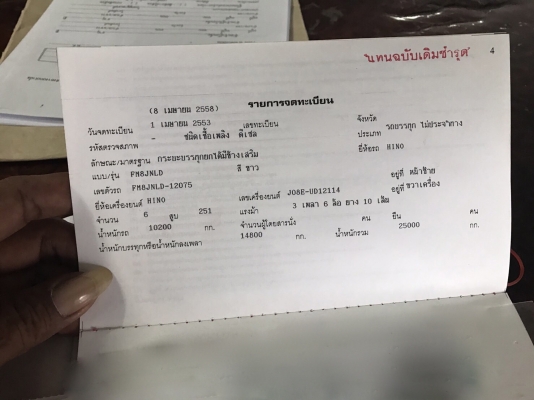 รถฮีโน่ 10 ล้อดั้ม FM8J 251 แรงม้า. ปี 53. , ( มี ขาย 5 คัน. ) สนใจติดต่อ 081 - 6079515