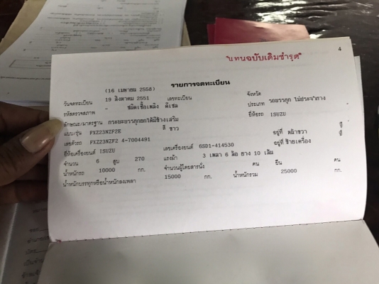 รถอีซูซุ 10 ล้อดั้ม FXZ 270 แรงม้า. ปี 51. , ( มี ขาย 5 คัน. ) สนใจติดต่อ 081 - 6079515
