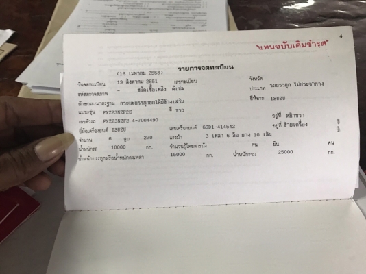 รถอีซูซุ 10 ล้อดั้ม FXZ 270 แรงม้า. ปี 51. , ( มี ขาย 5 คัน. ) สนใจติดต่อ 081 - 6079515
