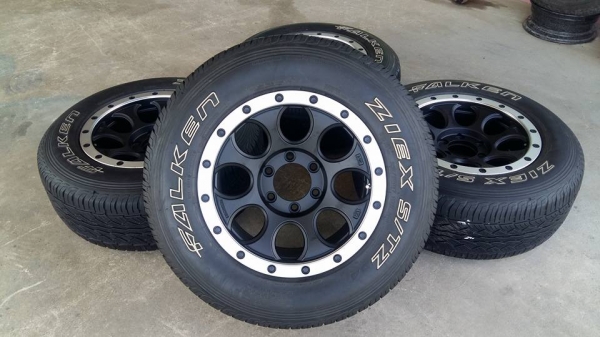 ขายล้อแม็กใหม่ yachiyoda xj-01 17"&times;9"  สีดำขอบเงา พร้อมยาง\% ปี14  สนใจติดต่อ ก.เจริญการยาง 081-3747940