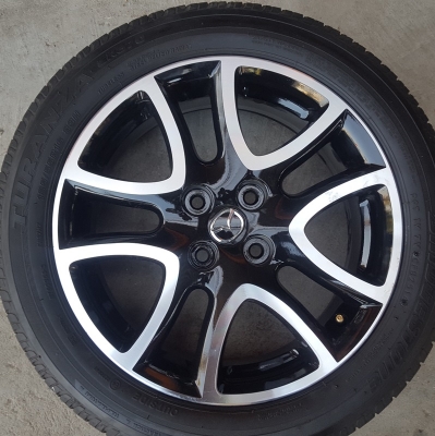 ขายล้อMazda2 TOP16(หน้าเงาดำ)ยางปี 14 4 ล้อ