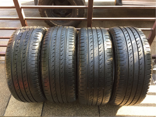 ยางติดรถป้ายแดง Ford Everest Goodyear EfficientGrip SUV 265 50 20 ปี16 ยางยังคมชัด วิ่งได้อีกหลายหมื่นโล ดอกเต็ม เนื้อนิ่มสุดๆ ไม่มีปะ ราคาเร้าใจ