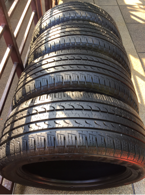 ยางติดรถป้ายแดง Ford Everest Goodyear EfficientGrip SUV 265 50 20 ปี16 ยางยังคมชัด วิ่งได้อีกหลายหมื่นโล ดอกเต็ม เนื้อนิ่มสุดๆ ไม่มีปะ ราคาเร้าใจ