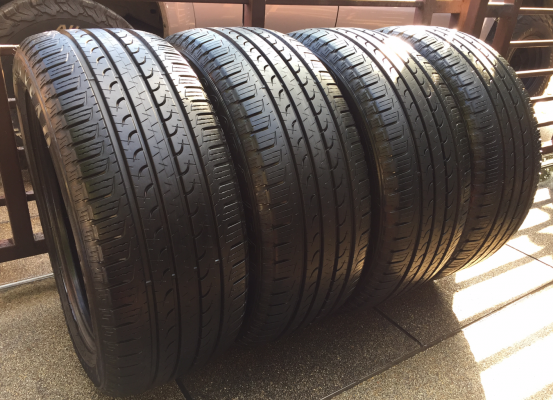 ยางติดรถป้ายแดง Ford Everest Goodyear EfficientGrip SUV 265 50 20 ปี16 ยางยังคมชัด วิ่งได้อีกหลายหมื่นโล ดอกเต็ม เนื้อนิ่มสุดๆ ไม่มีปะ ราคาเร้าใจ