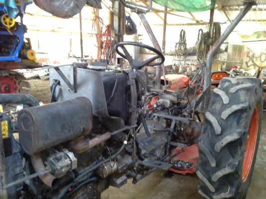 ลดราคาครับ 225,000 บาท คูโบต้า L4508 รถเก็บงานใหม่ พร้อมใช้ อุปกรณ์ ใบมีดดันหน้า ฝานพรวน 6 &times; 22 ตราช้าง รถใช้งานปกติครับ