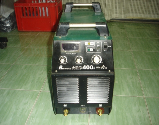 ขายเครื่องเชื่อมไฟฟ้า (เชื่อมธูป) ยี่ห้อ HITRONIC รุ่น ARC400 รุ่นงานหนัก  ไฟ 380V