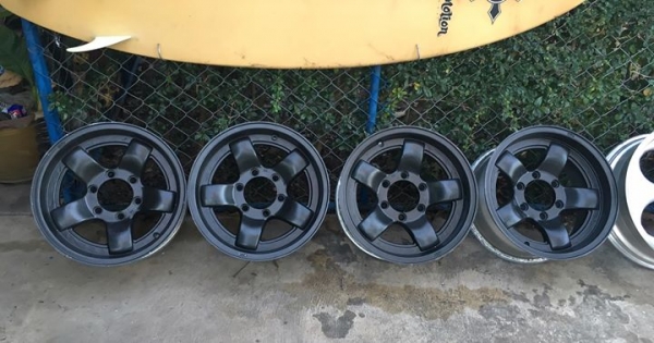 ล้อ EMR PRODUCE (ลาย Bradley IX) ขอบ 16x8 ET0 6รูกระบะ ถูกๆ ประมูลญี่ปุ่น ล้อ EMR PRODUCE (ลาย Bradley IX) ขอบ 16x8 ET0 6รูกระบะ ถูกๆ ประมูลญี่ปุ่น