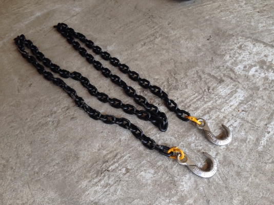 ขายโซ่ยกของ พร้อมตะขอ 3.5ton ของใหม่ พร้อมใช้งาน มี 2เส้น ครับ
