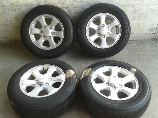 ล้ออีสุ ขอบ16นิ้ว6รู พร้อมยาง ชุดนี้ ราคา 5900 บาท