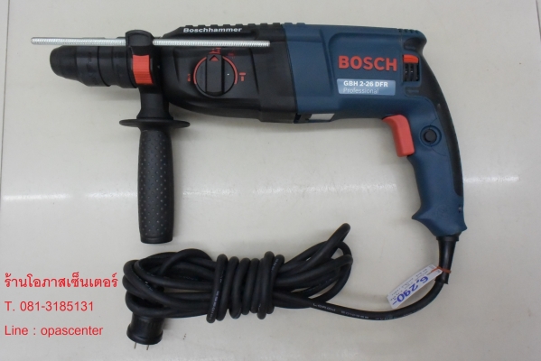 โรตารี่ Bosch ของแท้ 3 ระบบ รุ่น 2-26 DFR 800 W. ของแท้ สภาพใหม่มาก มีกล่อง คู่มือ โรตารี่ Bosch ของแท้ 3 ระบบ รุ่น 2-26 DFR 800 W. ของแท้ สภาพใหม่มาก มีกล่อง คู่มือ