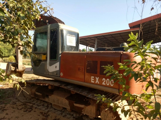 ขายด่วน HITASHI EX200-3 SUPER สภาพพร้อมใช้งาน เครื่องปั้มดี ระบบเมกะปั้ม โซ่ช่วงล่างสวย เฟรมดี เอวแน่น แอร์เย็นภายในเรียบร้อย เอกสารสัญญาซื้อขาย