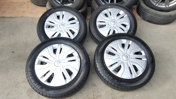 ล้อกะทะMitsubishi Mirage 14ยางปี16 น้องป้ายแดง 4 ล้อ