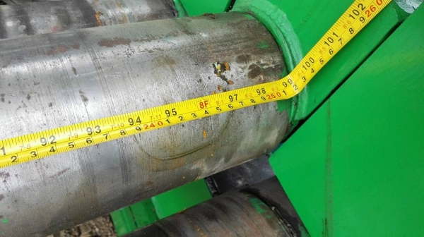 ** SOLD ** เครื่องม้วนเหล็กแผ่นประกอบใหม่ 8 ฟุต 240 cm เพลาตัน ม้วนหนา 9 มิล เต็มแผ่น 6 มิล มาดูมาเทสได้!!