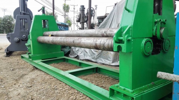 ** SOLD ** เครื่องม้วนเหล็กแผ่นประกอบใหม่ 8 ฟุต 240 cm เพลาตัน ม้วนหนา 9 มิล เต็มแผ่น 6 มิล มาดูมาเทสได้!!