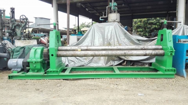 ** SOLD ** เครื่องม้วนเหล็กแผ่นประกอบใหม่ 8 ฟุต 240 cm เพลาตัน ม้วนหนา 9 มิล เต็มแผ่น 6 มิล มาดูมาเทสได้!!