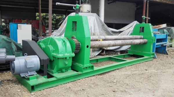 ** SOLD ** เครื่องม้วนเหล็กแผ่นประกอบใหม่ 8 ฟุต 240 cm เพลาตัน ม้วนหนา 9 มิล เต็มแผ่น 6 มิล มาดูมาเทสได้!!