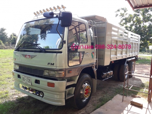 ขายรถสิบล้อดัมพ์ HINO 3M เครื่องเดิม 240 แรง เกียร์เดิม 2 เพลา ปี 39 ยางใหม่ มีระบบลากพ่วง ทะเบียนพร้อม