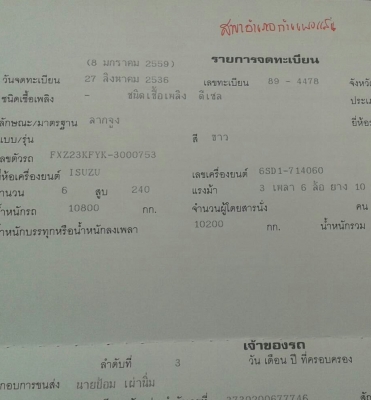 หัวลาก อีซูชุ ร็อคกี้ FXZ23KF 240นางฟ้า พร้อมหาง.เทนเลอร์ ลากแม็คโค 200 รถพร้อมใช้ ทะบียนพร้อมโอน
