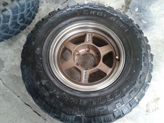 ล้อแม็คพร้อมยางมัท yoko ทั้งชุด4 วง ขอบ16ยาง31 ปี14