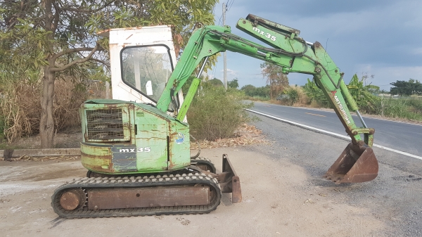 ขายด่วนรถแบคโฮมิสซูMX35เทียบเท่าPC35คอลโทลสั่นเครื่อง4สูบดีปั่มแรงรถนอกเพิ่งนำเข้ามาใหม่ยังไม่เคยใช้งานในเมืองไทยเลย