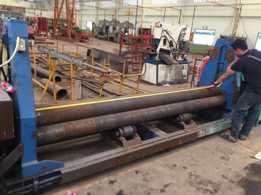 ขายเครื่องม้วนระบบไฮโดรลิคม้วนงานยาว10ฟุตเต็มได้19มิลลูกกลิ้งบน10นิ้วลูกกลิ้งล่าง8นิ้วพร้อมใช้ลดราคาสุดประหยัดครับ