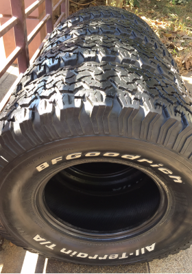 ยาง All BF goodrich 33 12.5 R15 ปี11 ดอกเต็ม ไม่มีปะ ราคาไม่แพง