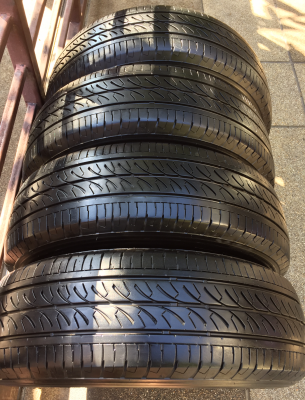 ยางถอดป้ายแดง Firestone 205 70 15 ปี16 ดอกเต็ม ไม่มีปะ ราคาไม่แพง