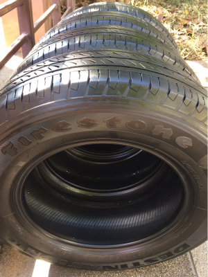 ยางถอดป้ายแดง Firestone 205 70 15 ปี16 ดอกเต็ม ไม่มีปะ ราคาไม่แพง